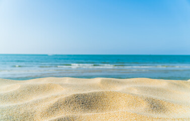 Fototapeta na wymiar sand beach and sea