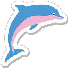 Dolphin Colored Vector Icon