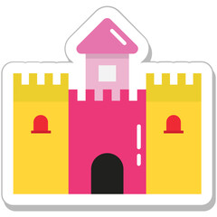 Castle Colored Vector Icon