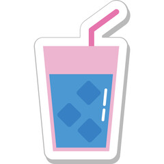 Lemonade Colored Vector Icon