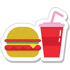 Fast Food Colored Vector Icon