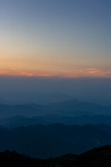 Fototapeta premium sunrise over mountains