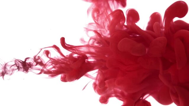 Red Paint in water