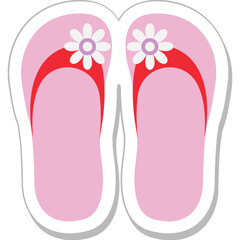 Slippers Colored Vector Icon