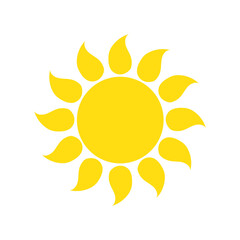 Sun with lights. Daylight of weather with abstract light, illustration image