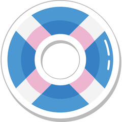 Life ring Colored Vector Icon