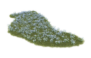 Fototapeta premium Grass on transparent background. 3d rendering - illustration