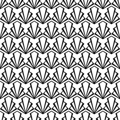 Art Deco seamless pattern. Abstract texture in vintage retro style.