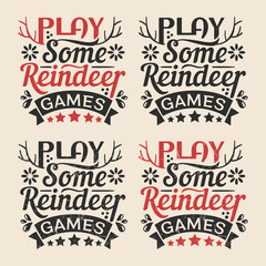 play some reindeer games typography