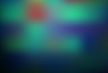 Dark Blue, Green vector blur pattern.