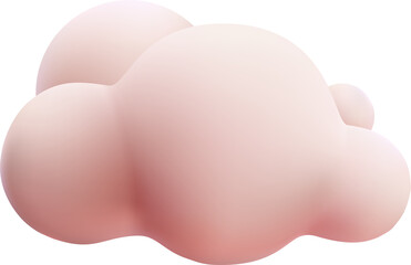 cute cloud cartoon 3d