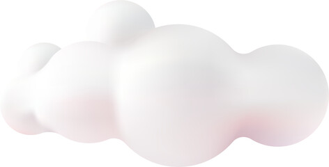 cute cloud cartoon 3d