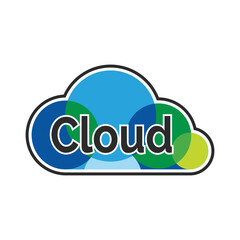 Cloud logo vector graphics