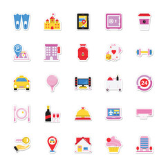 Summer and Holidays Vector Icons 

