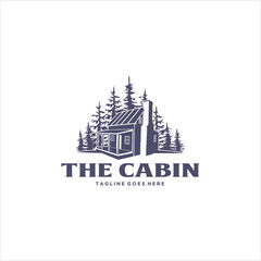 Cabin Logo Design Vector Image