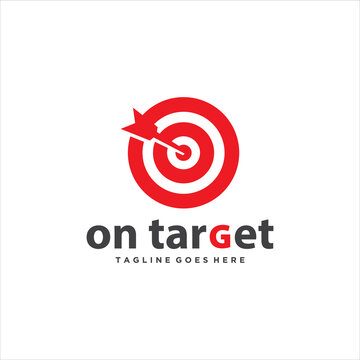 Archery Target Logo Design Vector Image
