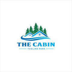 Cabin Logo Design Vector Image