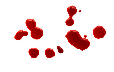 blood drops scattered