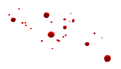Fotobehang blood drops  © Visualmind