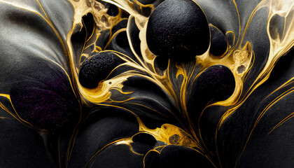Swirls of marble or the ripples of agate. Liquid marble texture. Fluid art. abstract waves. 3D Rendering