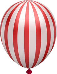 balloon with USA flag 3d decorative elements 