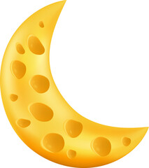 3d cartoon cute moon