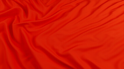 crumpled red fabric with beautiful folds