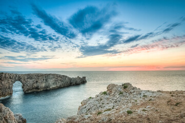 Den Gil bridge in Menorca, Spain.