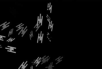 Dark Silver, Gray vector texture with colorful lines.