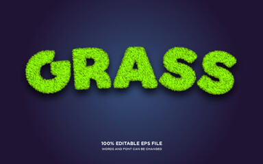Grass editable text style effect