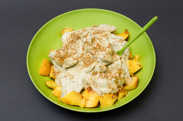 Vegan banana ice cream for dinner