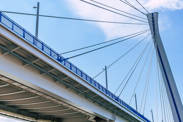 Obraz premium the new Monostor bridge between Slovakia and Hungary