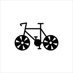 Fototapeta na wymiar Bicycle icon on white background. Vector illustration.