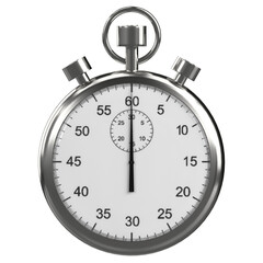 3D rendering illustration of a stopwatch timer