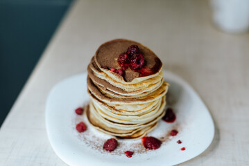 pancakes with jam