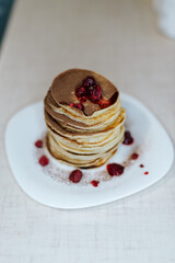 pancakes with chocolate