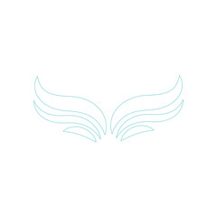 wing icon ilustration vector