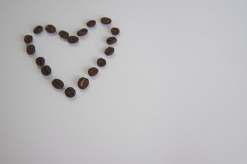 コーヒー豆　ハート
