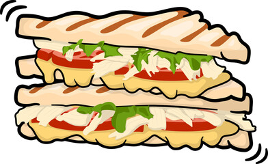 Sandwich Chicken cheese Tomato