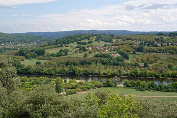 Fototapeta na wymiar Paysage typique de la Dordogne