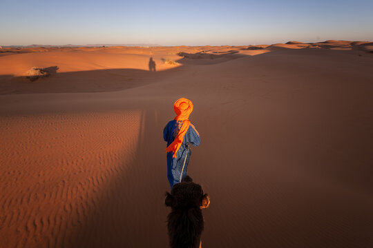 Beduine in der Sahara