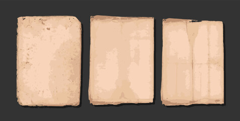 A set of empty designer cover papers