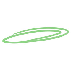 Naklejka premium Oval Line