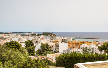 City overview of Santa Eulalia del Rio, Ibiza
