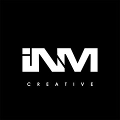 INM Letter Initial Logo Design Template Vector Illustration