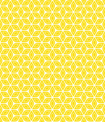 Abstract stardust pattern background. Colorful geometrical pattern. Modern graphic design. Yellow flower shape on  white color background.