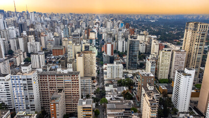 Cidade Paisagem Urbana Prédios São Paulo Jardins Oscar Freire Construção Comércio Brasil 