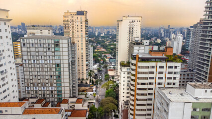 Cidade Paisagem Urbana Prédios São Paulo Jardins Oscar Freire Construção Comércio Brasil 