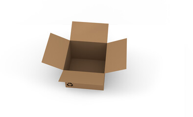 Image of open cardboard box ready to be filled for transportation