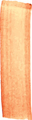 Vertical image of abstract, watery mottled orange and yellow painted background